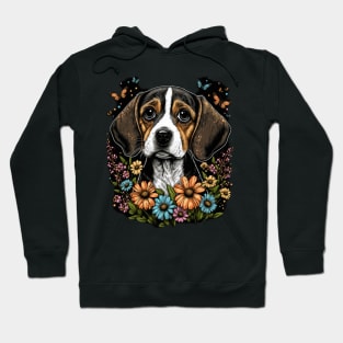 Beagle and Butterflies Hoodie